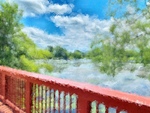 Summer Over Ames Pond by Jennifer M. Macaulay