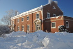 The Old Student Union in the Snow by Jennifer M. Macaulay