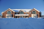 The MacPhaidin Library in the Snow by Jennifer M. Macaulay
