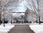 The Library in the Winter Snow by Jennifer M. Macaulay